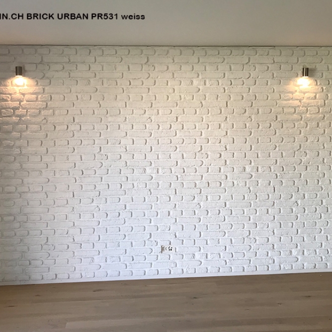 Panneau mural effet brique Urban – teinte PR511 blanc – vue 4