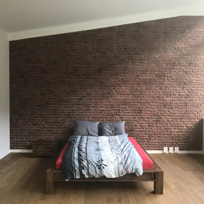 Panneau mural effet brique Loft – après la pose – vue 9