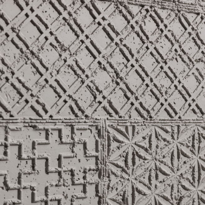Pannello murale effetto cemento Cementos Geométrico – vista 2