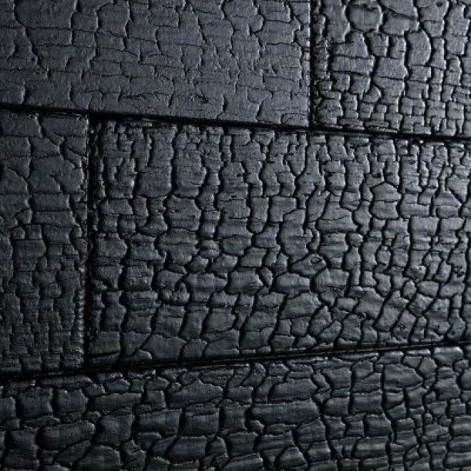 Pannello murale effetto legno bruciato Remember Little Burned – vista 3