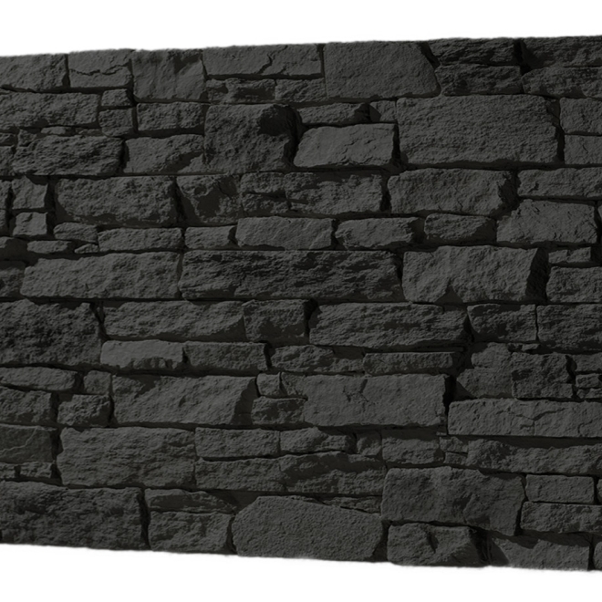 Panneau mural effet pierre Nepal – teinte PR424 anthracite